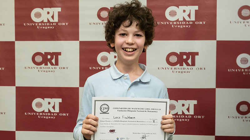 *Luca Fischbein, del Uruguayan American School, fue el ganador del oro en el nivel II de la Olimpíada Nacional de Matemática*