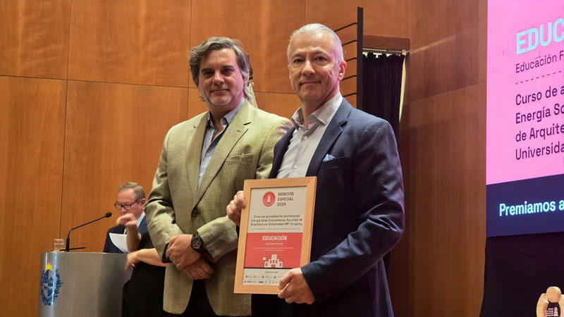 Premio Nacional de Eficiencia Energética 2024 (MIEM) brindó reconocimiento a la Facultad de Arquitectura de ORT