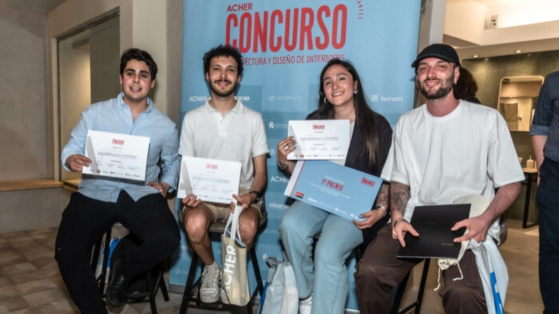 Estudiantes de la Facultad de Arquitectura de ORT ganan concurso Acher Design 2024