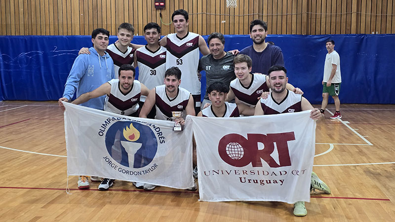 *Equipo de básquetbol masculino de ORT campeón de la Copa Taylor 2024*