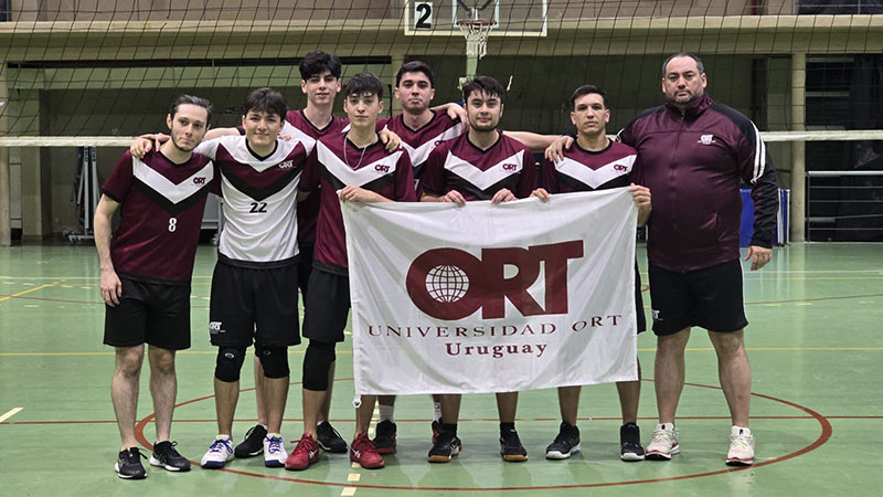 *Equipo de volley masculino de la Universidad ORT Uruguay*